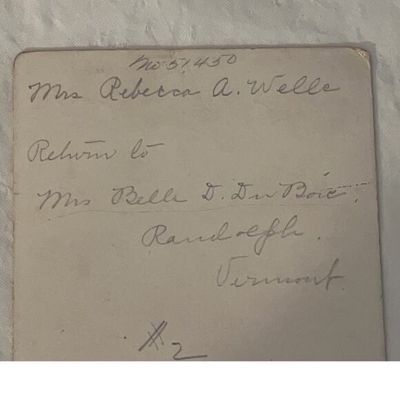 Vintage Photo Cabinet Card - Older Woman Portrait of a Lady - Vermont - Picture 5 of 7